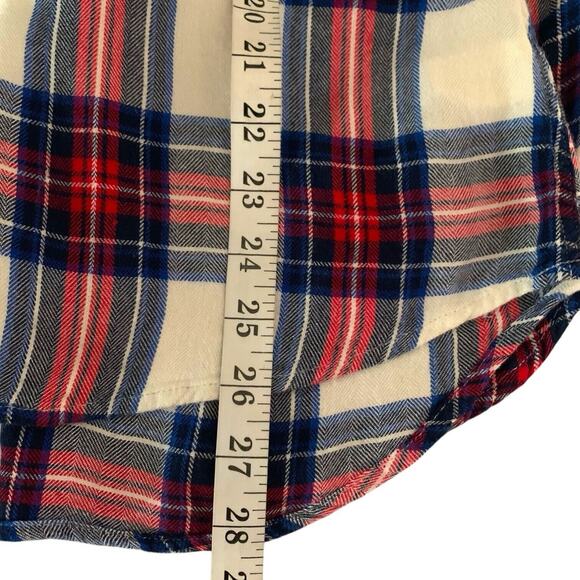 Rails Top Womens X-Small Colorful Tartan Plaid Academic Flannel Button Down - Picture 7 of 7